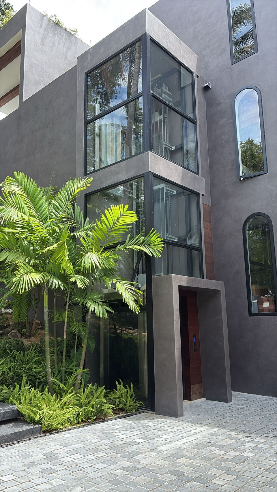 JaiDeeClear premium heat and UV window film installed on a modern townhouse in Phuket
