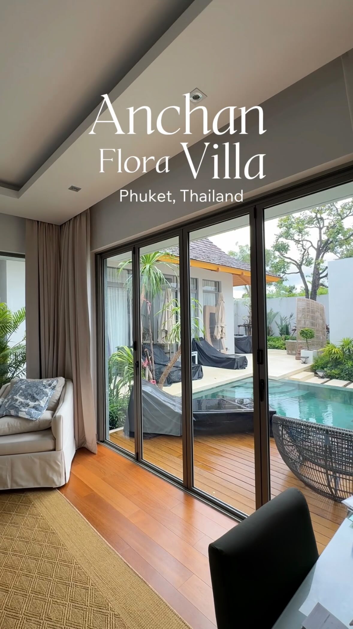 JaiDeeClear window tinting installation at Anchan Flora villa, Phuket